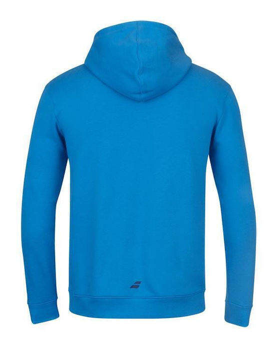 Babolat Herren Sweatshirt mit Kapuze und Taschen Blau