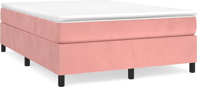 Double Bed Frame Pink 140x200cm