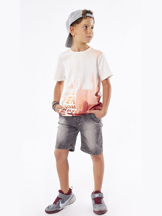 Hashtag Kinder Set mit Shorts Sommer 2Stück Weiß