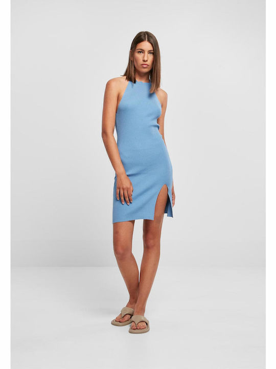 Summer Mini Evening Dress Light Blue