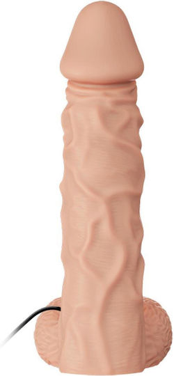 Baile Harness with Dildo 24cm and Vibration in skin color