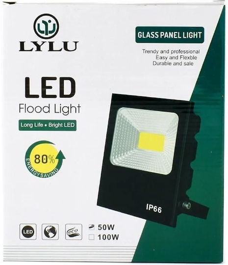 Στεγανός Προβολέας LED 50W Ψυχρό Λευκό 6000K IP67