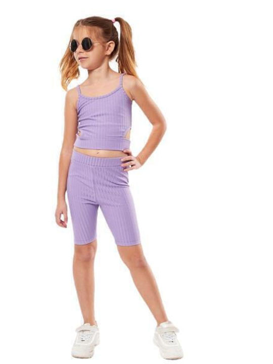 Evita Kids Set with Lilac Leggings 2 Pieces
