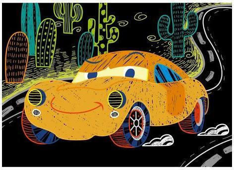 Avenir Боядисване Scratch - Cars за Деца 3+ години+ Години