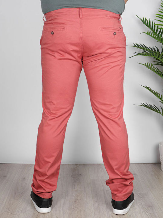 Pantaloni Chino Elastic Roz