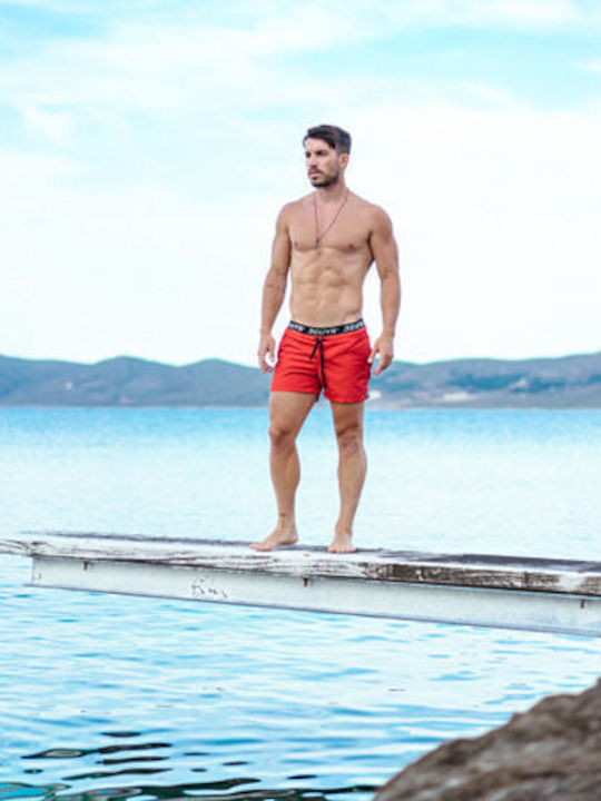 Simon Men's Swimwear Shorts Red