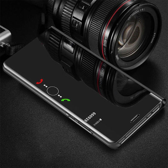 Hurtel Clear View Buchen Sie Kunststoff Schwarz (Realme 9 / 9 Pro+)