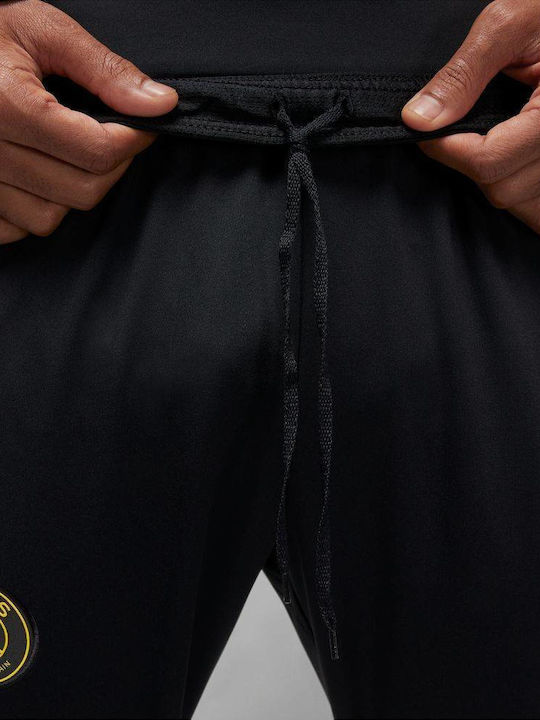 Paris Saint-Germain Strike Football Sweatpants Dri-Fit with Elastic Black