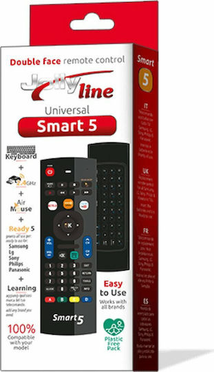 GBS Συμβατό Τηλεχειριστήριο Elettronica Jolly Line 1713 για Τηλεοράσεις LG , Panasonic , Philips , Samsung και Sony