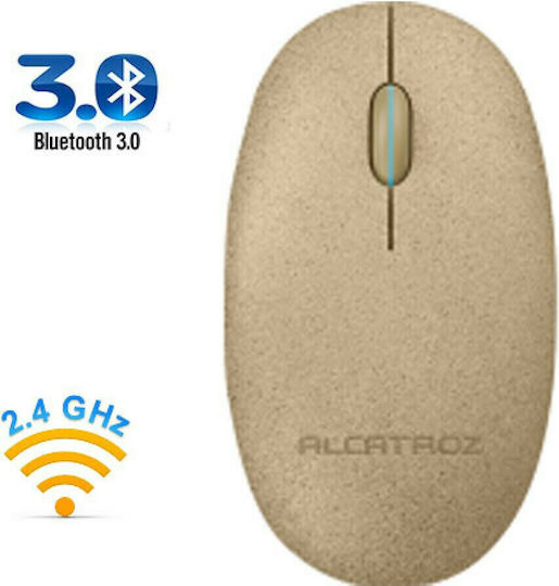 Alcatroz Pebble Air Duo Wireless Bluetooth Mouse Yellow