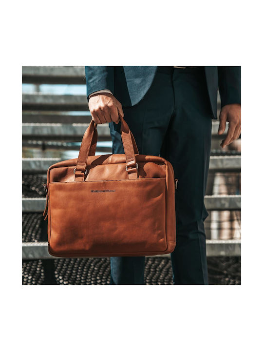 The Chesterfield Brand Leather Men's Briefcase Tabac Brown