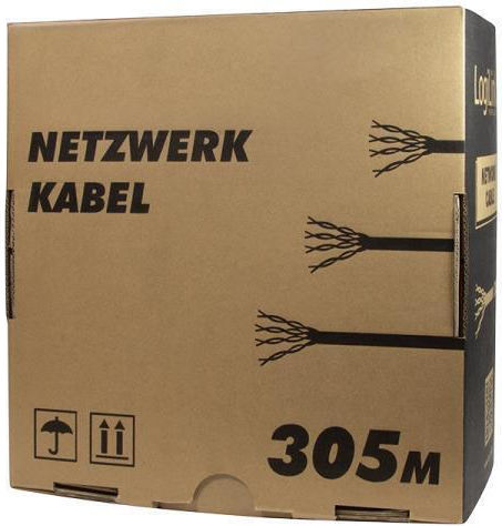 LogiLink F/UTP Cat.5e (Gigabit) Καλώδιο Δικτύου Ethernet χωρίς ακροδέκτες 100m Γκρι