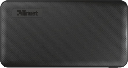 Trust Primo Ultra-thin Power Bank 10000mAh 15W cu 2 Porturi USB-A și Port USB-C Negru