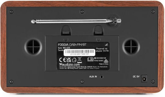Audizio Foggia Retro Επιτραπέζιο Ραδιόφωνο Ρεύματος / Μπαταρίας DAB+ με Bluetooth Copper