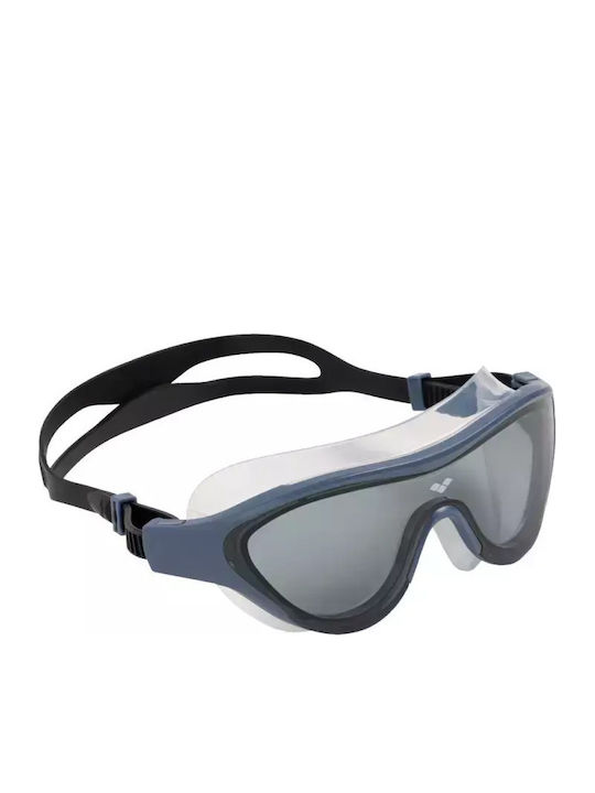 Arena One Mask Swimming Goggles Adults with Anti-fog Lenses Blue