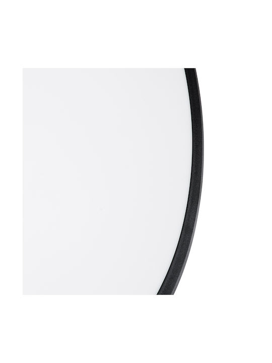 GloboStar Tuffin Bathroom Ceiling Mount Light 30cm Black With Integrated LED