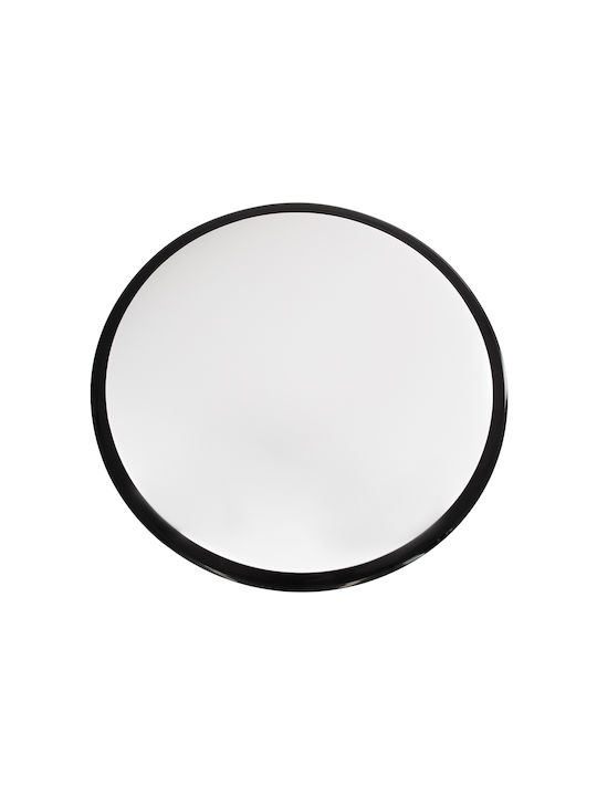 GloboStar Tuffin Plafonieră De Tavan Pentru Baie 48 Cm Neagră Cu LED Integrat