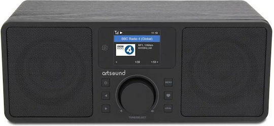 Artsound R9 Επιτραπέζιο Ραδιόφωνο Επαναφορτιζόμενο DAB+ με Bluetooth Μαύρο