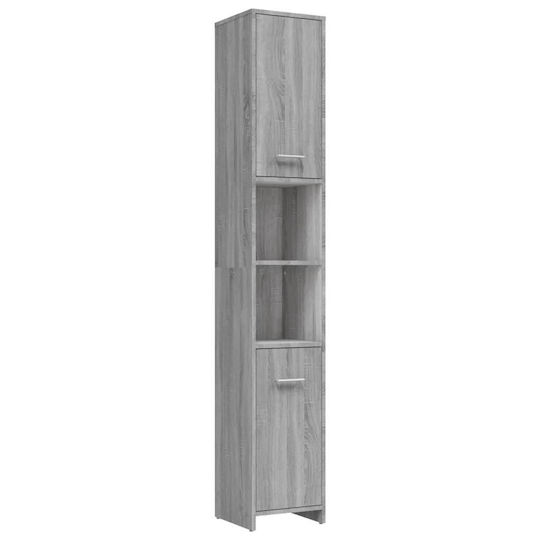 vidaXL Πάγκος χωρίς Νιπτήρα Μ60xΒ33xΥ60cm με 2 Ντουλάπια & Στήλη Sonoma
