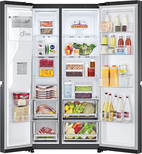 LG Хладилник Гардероб 635лт NoFrost В179xШ91.3xД73.5см. Сив GSJV71MCTE