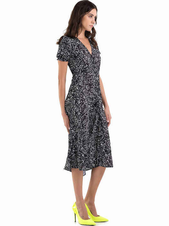Summer Midi Shirt Dress Dress Black