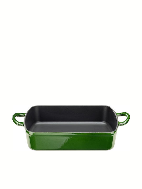 Navaris Casserole Ταψί Ορθογώνιο από Μαντέμι Dark Green 25.7x33.2cm