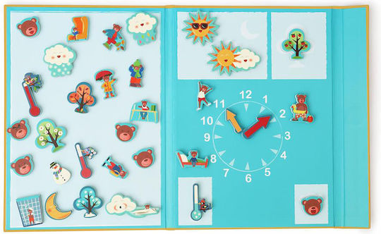 Scratch Europe Edulogic Ημερήσιο Πρόγραμμα Educational Time Learning Game made of Wood for 4+ years old Years Old