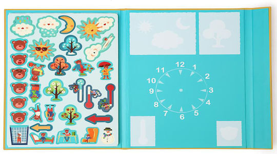 Scratch Europe Edulogic Ημερήσιο Πρόγραμμα Educational Time Learning Game made of Wood for 4+ years old Years Old