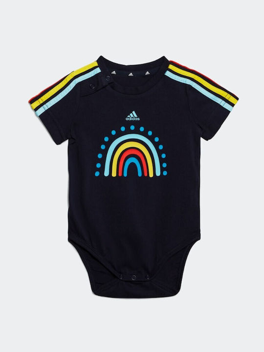 Adidas Baby Bodysuit Set Short-Sleeved with Accessories Black