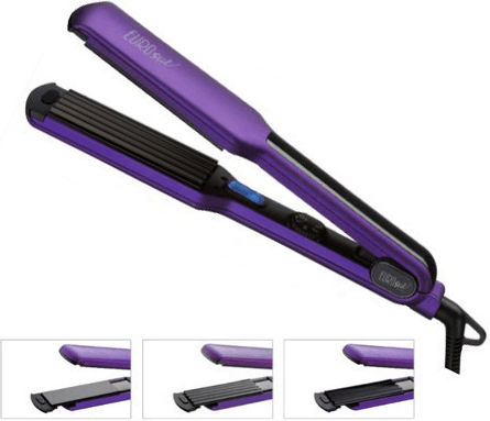 Eurostil Frizz Professional Straightener Lilac 06163/68 Hair Straightener with Ceramic Plates Ionic 65W