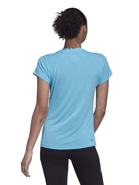 Adidas Αθλητικό Γυναικείο T-shirt Sky Rush με Στάμπα