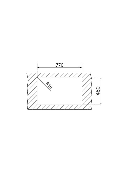 Teka Starbright 80 E-XN 2B Ένθετος Νεροχύτης Inox Σατινέ Μ79xΠ50cm Ασημί