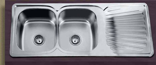 Gloria Oregon Ένθετος Inox Σατινέ Μ118xΠ48cm Ασημί Gloria Oregon Ένθετος Inox Σατινέ Μ118xΠ48cm Ασημί