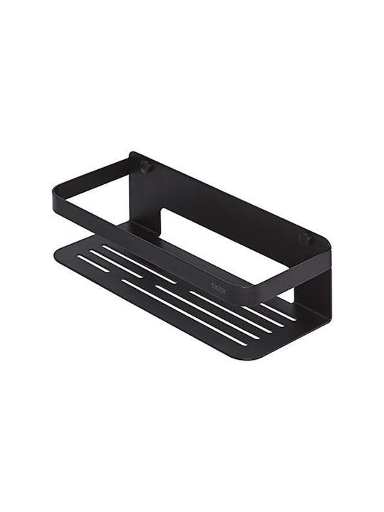 TIGER Caddy Επιτοίχια Ραφιέρα Μπάνιου Inox με 1 Ράφι 24x24x10.6cm