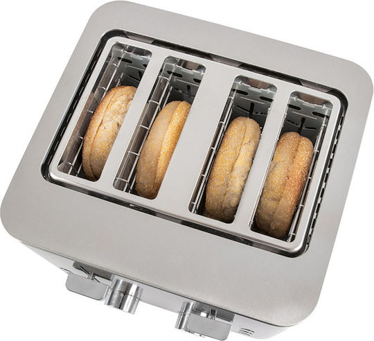 Profi Cook PC-TA 1252 Φρυγανιέρα 4 Θέσεων 1500W Inox