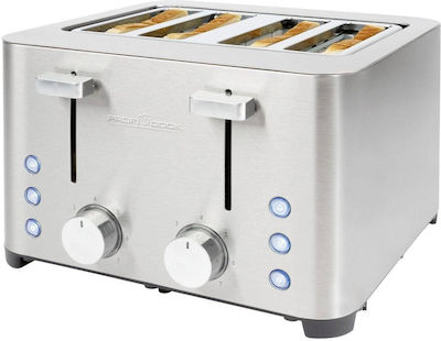 Profi Cook PC-TA 1252 Toaster 4 Slots 1500W Inox