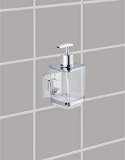 Wenko Quadro Wall-mounted Dispenser made of Stainless Steel Silver 340ml