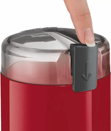 Bosch Râșniță electrică pentru cafea 180W cu capacitate de boabe 75gr Roșu