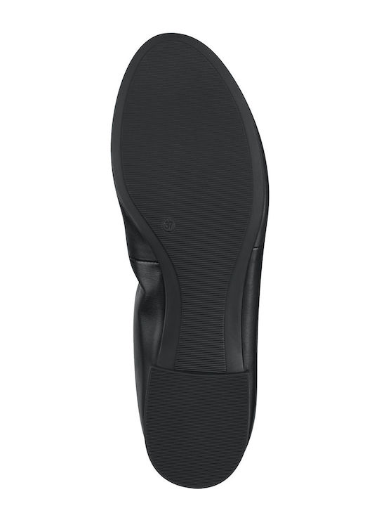 Leather Ballerinas Black