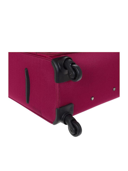Diplomat Small The Quattre Collection Cabin Fabric Red Suitcase with 4 Wheels Height 55cm