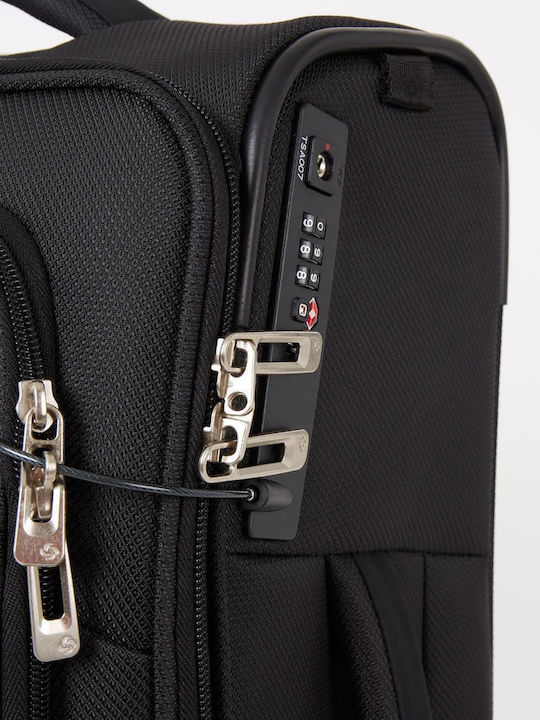 Samsonite Respark Cabin Fabric Black Suitcase With 4 Wheels Height 55cm