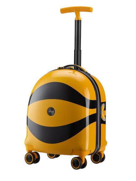Verage Little Bee Valiză De Călătorie Pentru Copii De Cabină Tough Portocalie Cu 4 Roți Înălțime 46 Cm