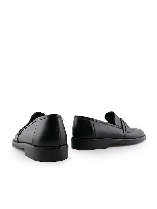 Leder Herren Mokassins in Schwarz Farbe