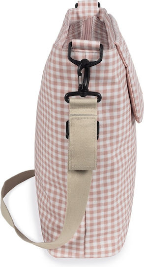 Walking Mum Shoulder/Hand Diaper Bag I Love Vichy Pink 41x12x34cm.