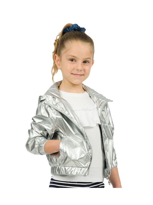 Energiers Kids Casual Jacket short Hooded Silver