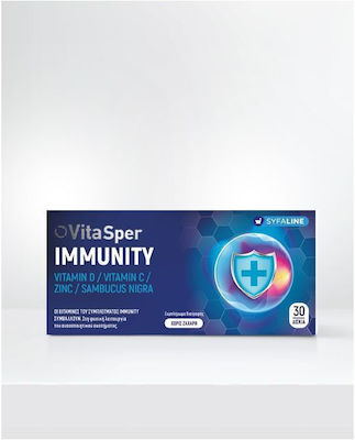 Vitasper Immunity Vitamin Vitamin D, Vitamin C, Zinc & Sambucus Nigra for Immune System Boost 30 tabs