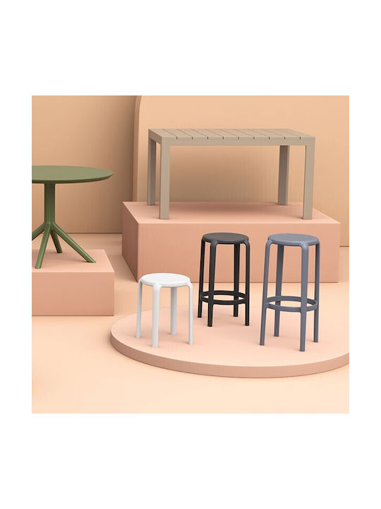 Stool for Bar Outdoor Olive Green 36x36x65cm