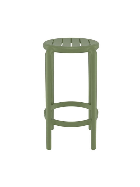 Stool for Bar Outdoor Olive Green 36x36x65cm