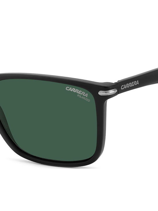 Carrera Men's Sunglasses with Black Horn-Rimmed Frame and Grey Polarized Lens 298/S 003/UC