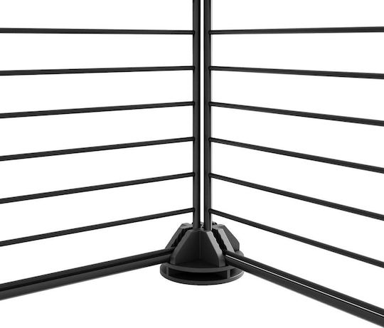 vidaXL Cușcă Pentru Rozătoare 140x140x70cm Cu 28 Panouri Și Ușă Neagră